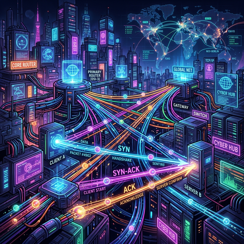 How the Internet Works: From DNS Queries to TCP/IP Packets and HTTP Requests